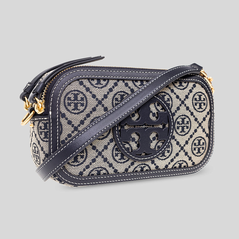 Tory Burch Mini T Monogram Miller Crossbody Tory Navy 152304 – LussoCitta