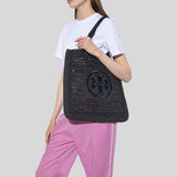 TORY BURCH Ella Hand-Crocheted Tote Black 153041