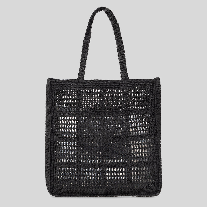 Tory Burch Ella HandCrocheted Tote Black 153041 LussoCitta