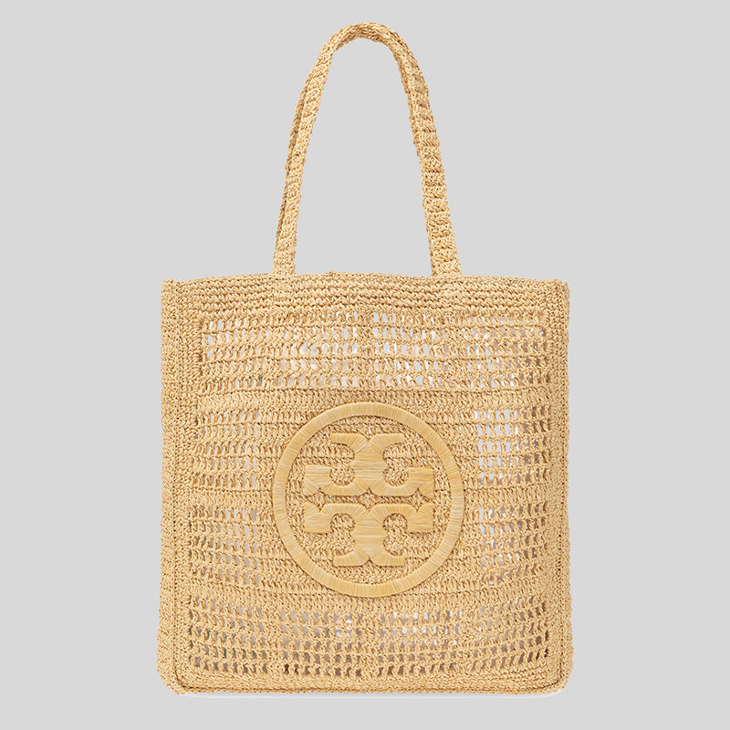 Tory Burch Ella Hand-Crocheted Tote Natural 153041 lussocitta lusso citta