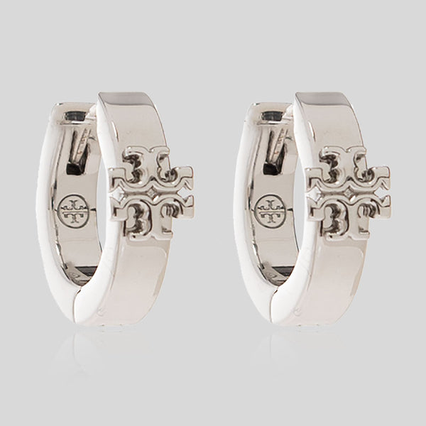 TORY BURCH Kira Huggie Earring Silver 155514 lussocitta lusso citta