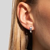 TORY BURCH Kira Huggie Earring Silver 155514