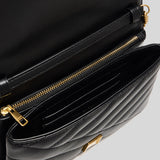 TORY BURCH Kira Chevron Chain Wallet Black 156553