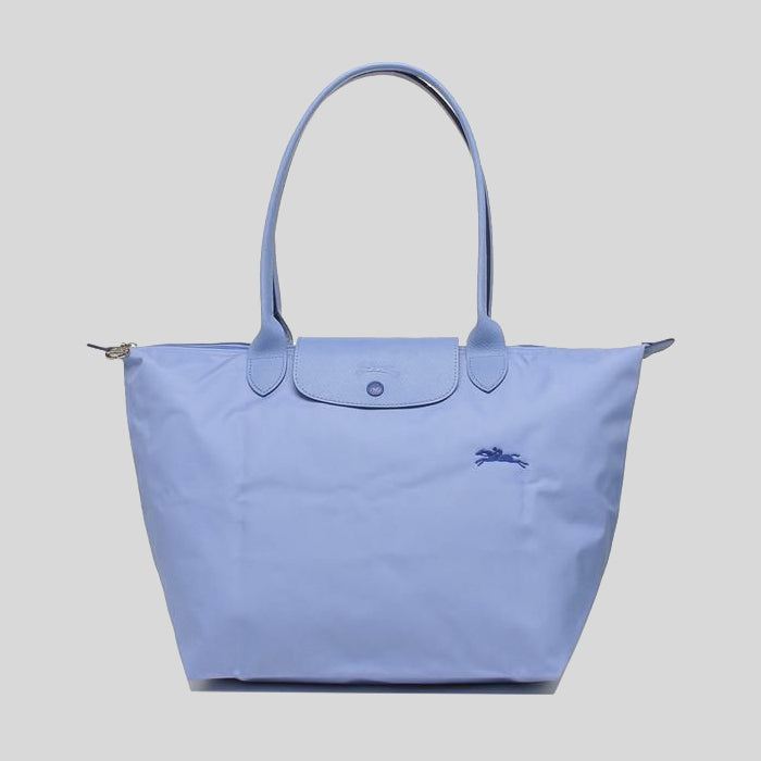 Longchamp Le Pliage Club Large Long Handle Tote Blu 1899619P38 ysl celine burberry balenciaga lussocittaa lusso citta
