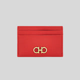 Ferragamo Gancini Leather Credit Card Holder Lipstick Red 220007 lussocitta lusso città