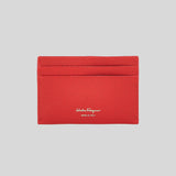 Ferragamo Gancini Leather Credit Card Holder Lipstick Red 220007