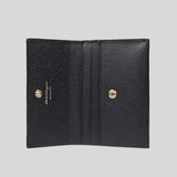 Ferragamo Vara Bow Calf Leather Small Card Holder Black 683522