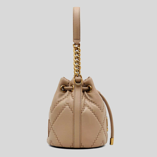 Marc Jacobs The Quilted Leather J Marc Bucket Bag Camel 2F3HCR045H01