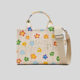 MARC JACOBS Daisy Canvas Small Tote Bag White Multi 2P5HTT011H03 lussocitta lusso citta
