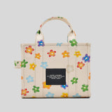 MARC JACOBS Daisy Canvas Small Tote Bag White Multi 2P5HTT011H03