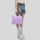 MARC JACOBS The Leather Medium Tote Bag Wisteria H004L01PF21