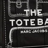 MARC JACOBS The Trompe L'oeil Cargo Canvas Medium Tote Bag Black 2P5HTT023H03