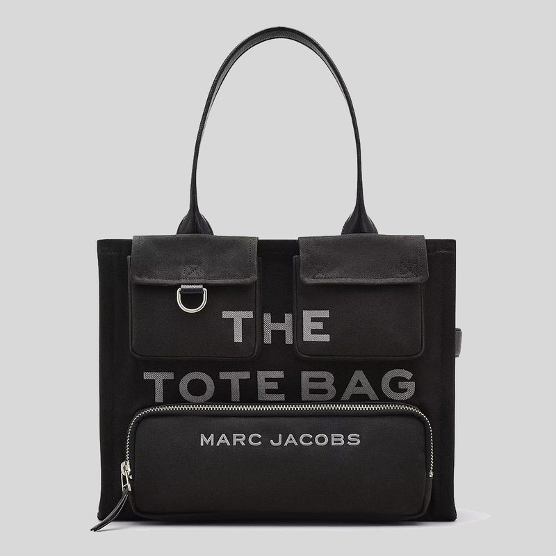 MARC JACOBS The Cargo Canvas Large Tote Bag Black 2S4HTT005H03