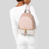 Michael Kors Rhea Medium Color-Block Logo Backpack Ballet Multi 30S0GEZB2V
