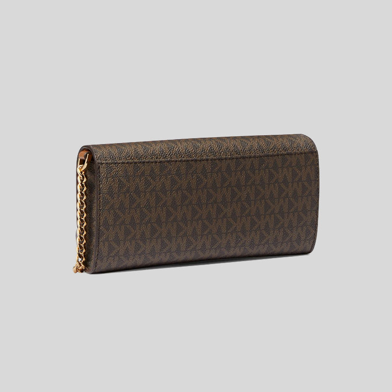 Michael Kors Jet Set Medium Logo 2-in-1 Convertible Crossbody Bag Brown/Acorn 32S3GJ6C6B