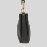 Michael Kors Trisha Medium Pebbled Leather Crossbody Bag Black 35H1G9TC8L
