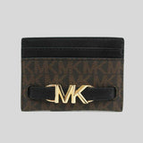 Michael Kors Reed Large Logo Card Case Brown/Black 35S3G6RD3B