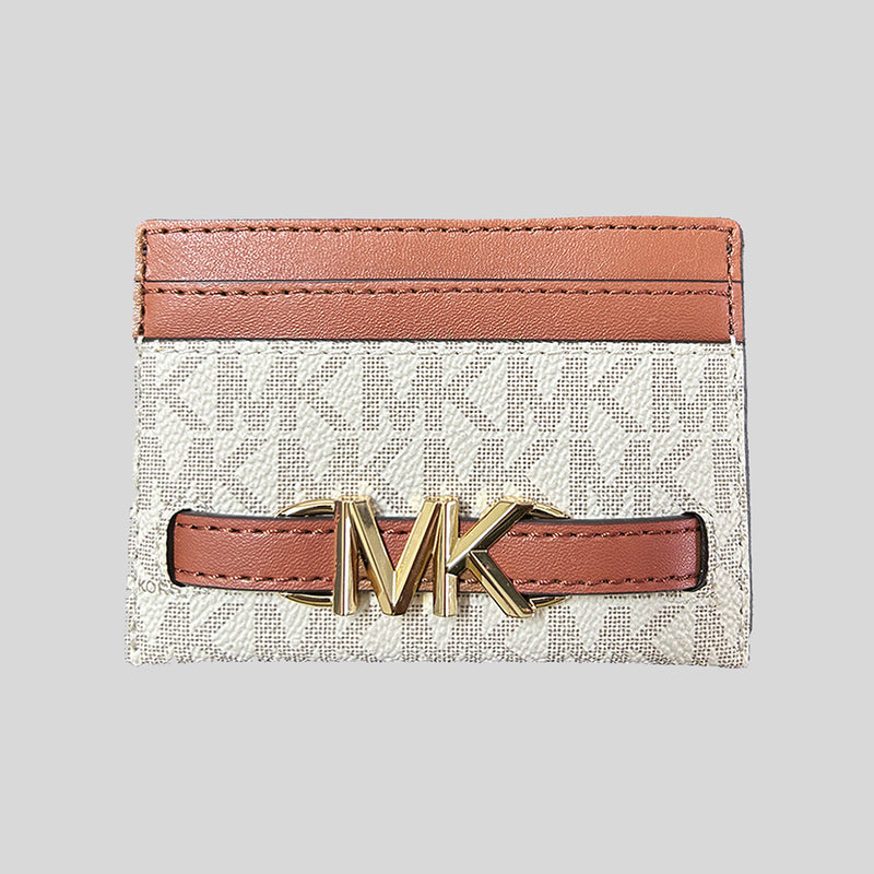 Michael Kors Reed Large Logo Card Case Vanilla 35S3G6RD3B