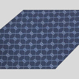 GUCCI Signature Logo Micro GGWEB Silk Tie Blue 386489