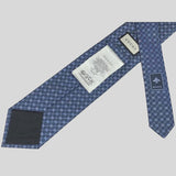 GUCCI Signature Logo Micro GGWEB Silk Tie Blue 386489