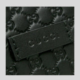 Gucci Micro GG Joy Medium Leather Tote Black 449647