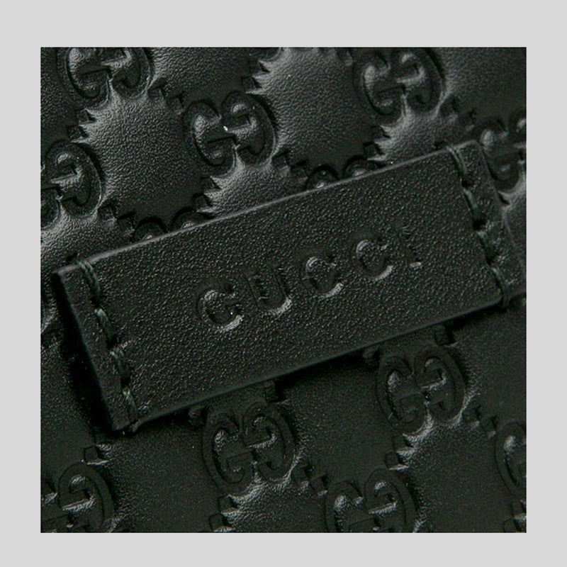Gucci Micro GG Joy Medium Leather Tote Black 449647