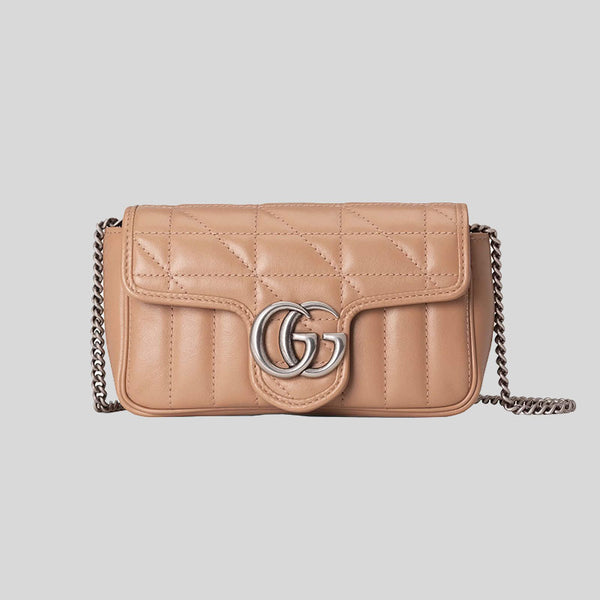 GUCCI GG Marmont Super Mini Bag Camelia 476433 lussocitta lusso citta