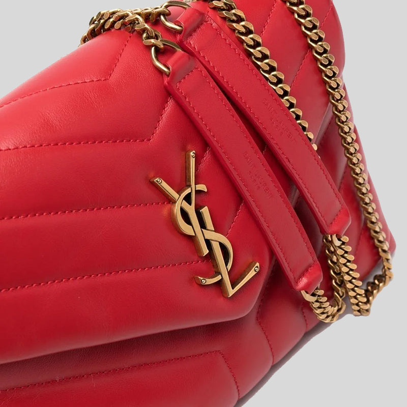 SAINT LAURENT YSL Loulou Small Chain Bag In Quilted "Y" Leather 494699DV727
