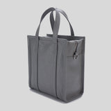 Balenciaga Bazar Leather Shoulder Bag Grey 513989