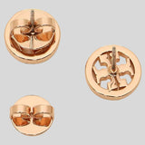 TORY BURCH Crystal Logo Stud Earring Rose Gold 53422