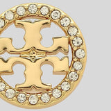 TORY BURCH Crystal Logo Stud Earring Tory Gold 53422