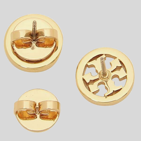 TORY BURCH Crystal Logo Stud Earring Tory Gold 53422