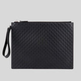 Gucci Unisex Micro GG Leather Clutch Black 544477 lussocitta lusso citta