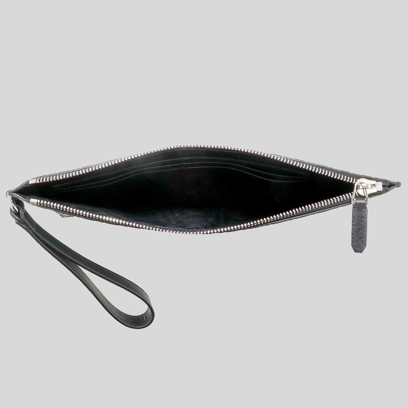 Gucci Unisex Micro GG Leather Clutch Black 544477