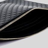 Gucci Unisex Micro GG Leather Clutch Black 544477