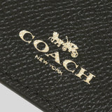 Coach ID Lanyard In Crossgrain leather Black 57311