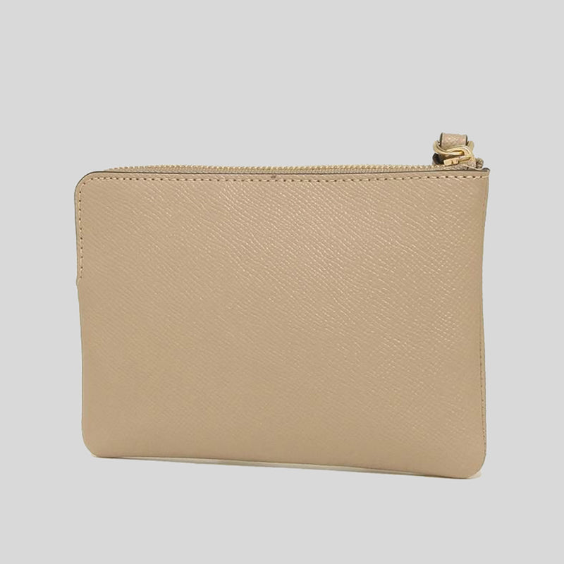 Coach Corner Zip Wristlet Taupe 58032 LussoCitta