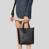 SAINT LAURENT YSL Shopping Saint Laurent Toy Crossbody Tote In Leather Black 600307CSV0J