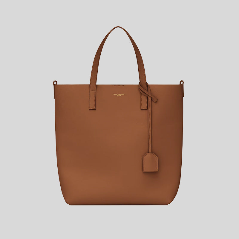 SAINT LAURENT YSL Shopping Saint Laurent Toy Crossbody Tote In Leather Brick 600307CSV0J