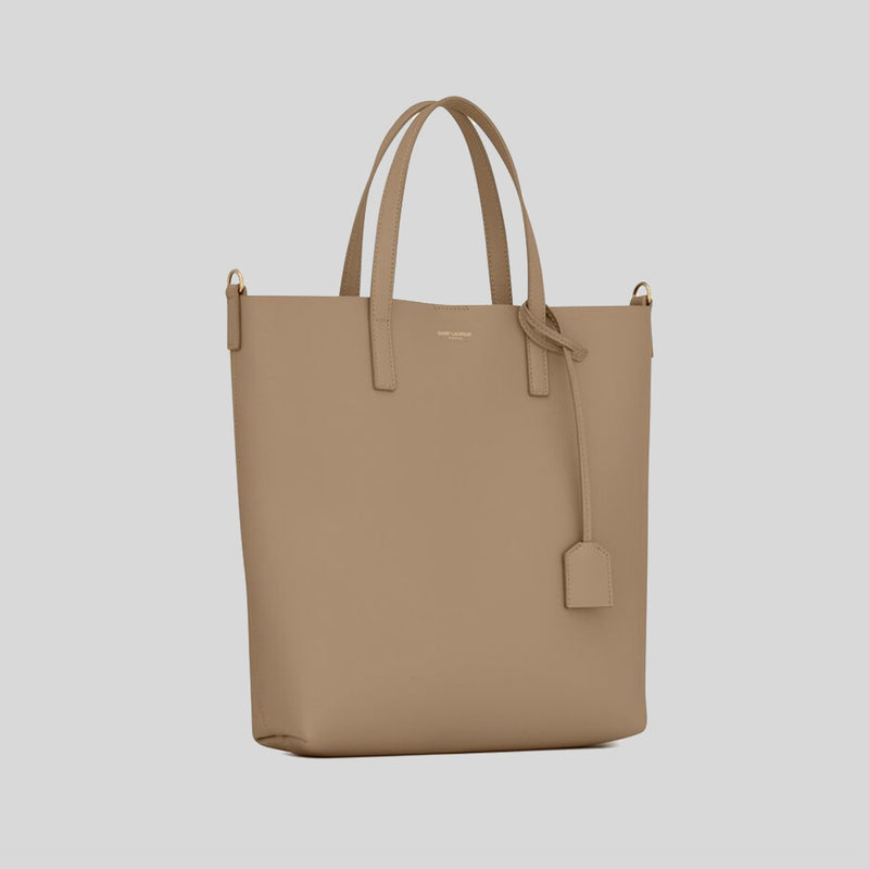 SAINT LAURENT YSL Shopping Saint Laurent Toy In Supple Leather Taupe 600307CSV0J