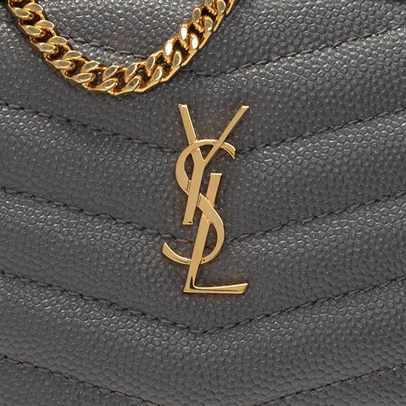 SAINT LAURENT YSL Lou Baby Shoulder Bag Grey 6350881GF01