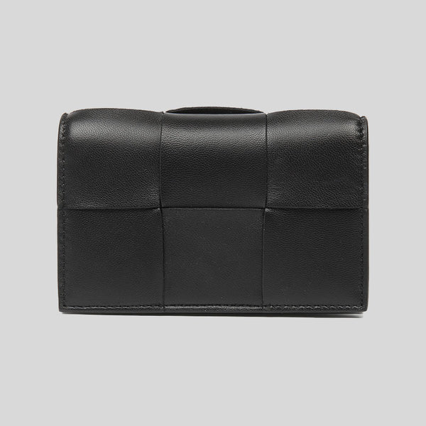 BOTTEGA VENETA Cassette Business Card Case Black 651396