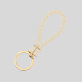 BOTTEGA VENETA Intreccio Key Ring Camomille 651820