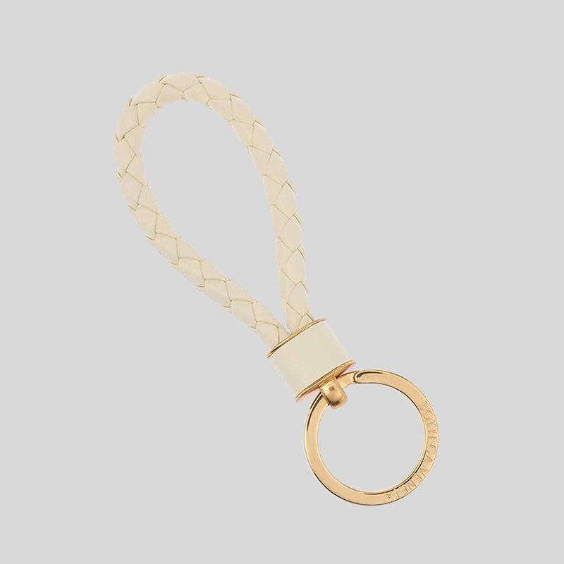 BOTTEGA VENETA Intreccio Key Ring Camomille 651820 lussocitta lusso citta