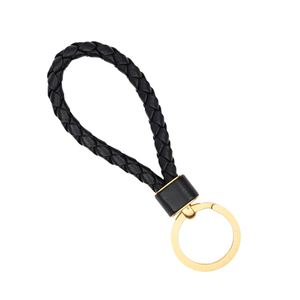 ★BOTTEGA VENETA★ Intrecciato Keyring Black 651820V0HW18425 BOTTEGA VENETA Intreccio Key Ring Black 651820