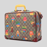 Gucci Kids Neutral GG Supreme Woodland Print Suitcase 664152