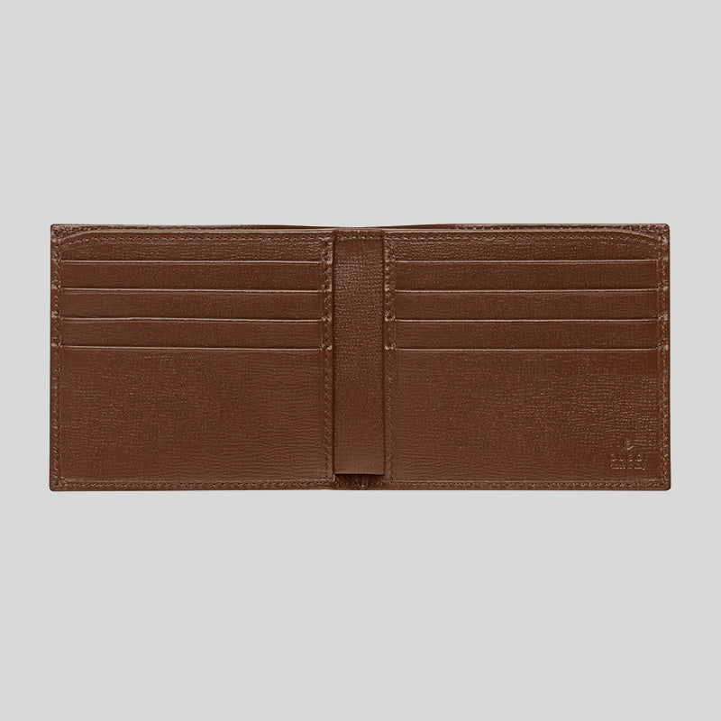 GUCCI GG Supreme Wallet With Interlocking G Brown FW23-24 671652