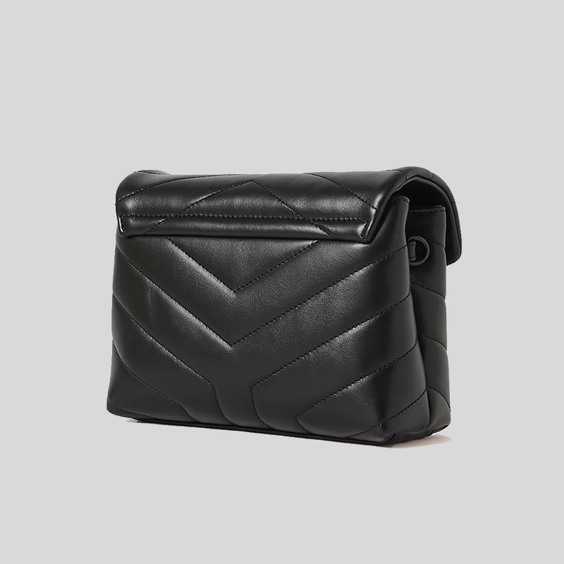 loulou toy strap bag in quilted y leather