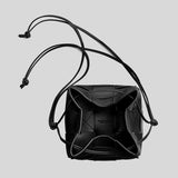 BOTTEGA VENETA Small Cassette Cross-Body Bucket Black 680218