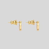 FERRAGAMO Gancini Earrings In Gold Collar Small 760120